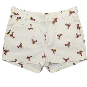Paul & Joe Sister Woodland Deer Print Chino Shorts 36 FR 4 US Parisian Preppy